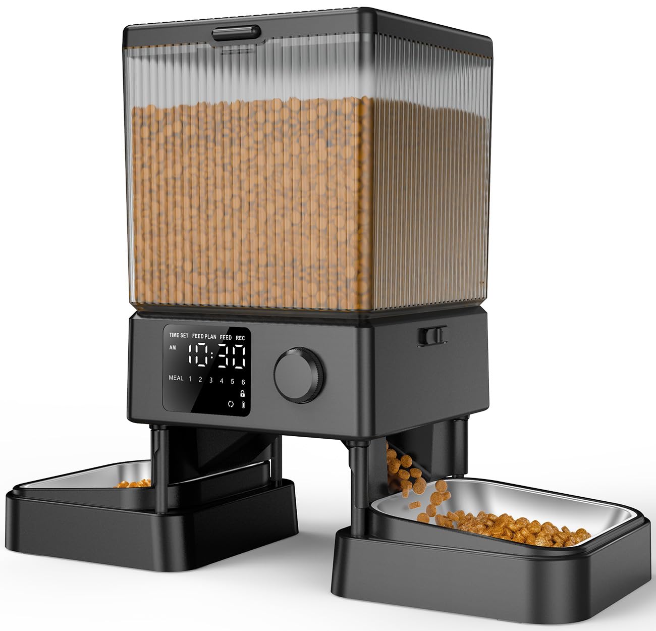 oneisall Automatic Cat Feeder for 2 Cats – 5L, 20 Cups, Timed Dispenser