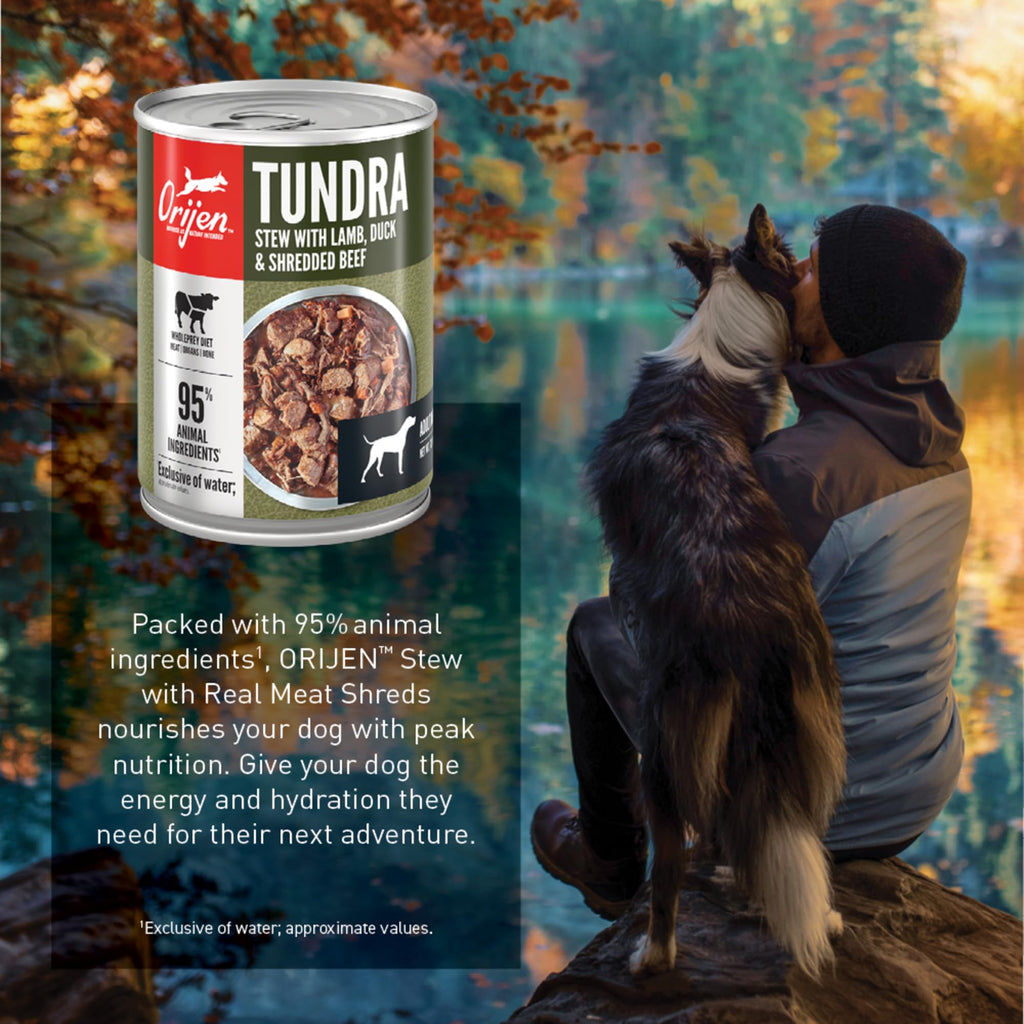 ORIJEN Real Meat Shreds Tundra Stew – Premium Wet Dog Food, Grain-Free