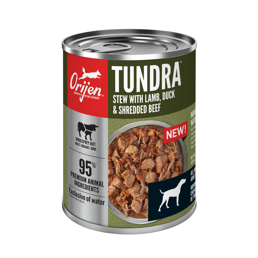 ORIJEN Real Meat Shreds Tundra Stew – Premium Wet Dog Food, Grain-Free