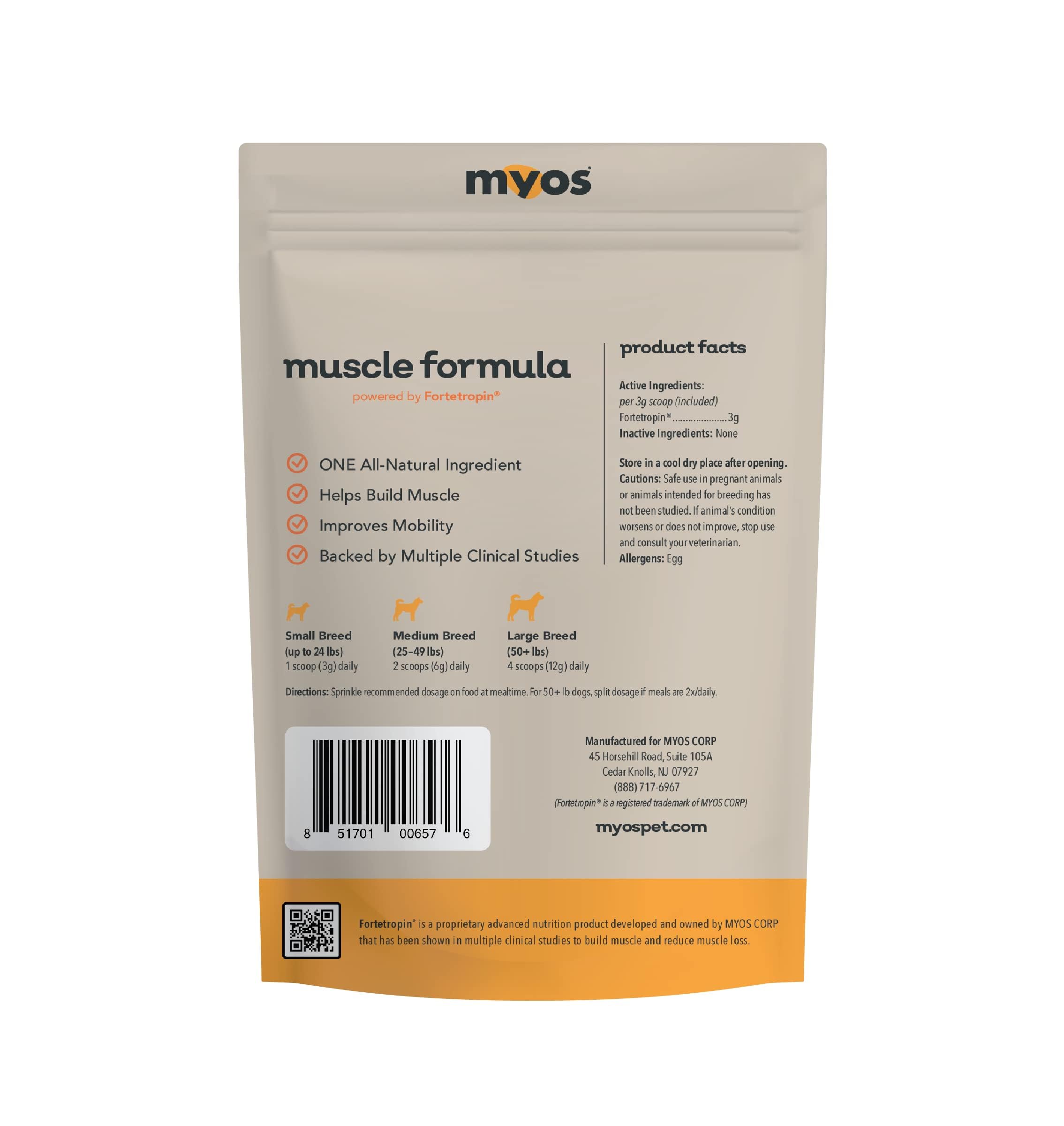 MYOS Canine Muscle Formula – All-Natural Muscle Support for Aging Dogs