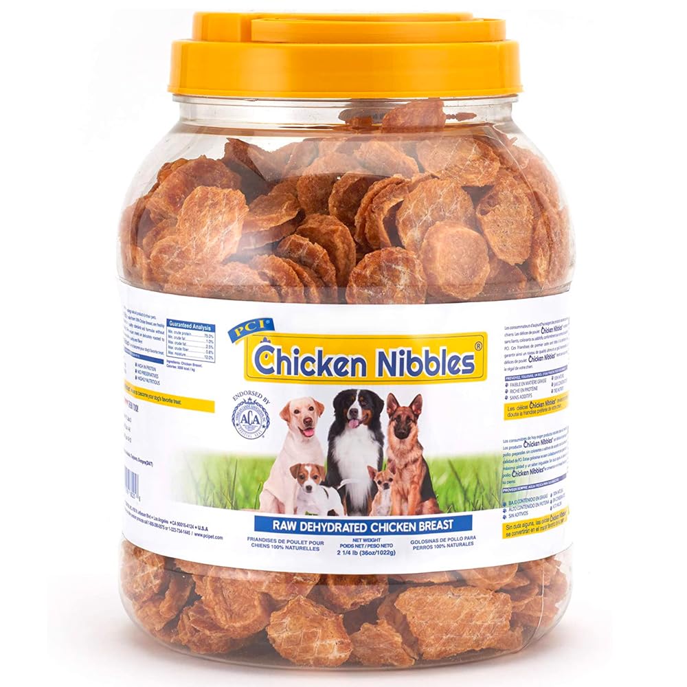 PCI Chicken Nibble Dog Treats – 2.25lb, 100% Real Chicken Breast Bites
