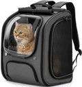 Pecute Cat Backpack Carrier – Large Bubble Backpack, Breathable & Ergonomic (Gray)