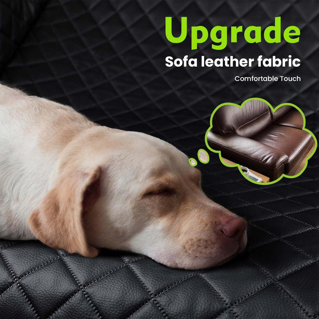Pecute Dog Car Seat Cover – Waterproof Leather Back Seat Extender, 52.4x24.4 in, 330 lb Capacity