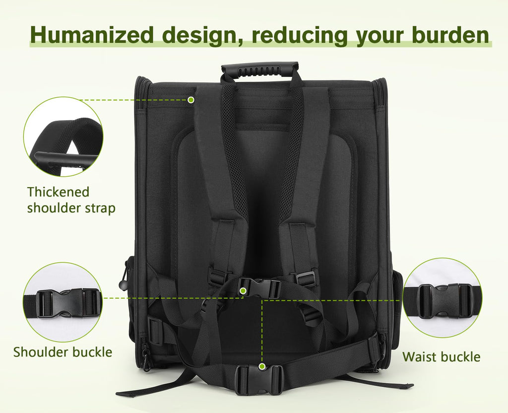Pecute Pet Carrier Backpack for Small Dogs & Cats - Expandable, Breathable Mesh, Up to 18 Lbs