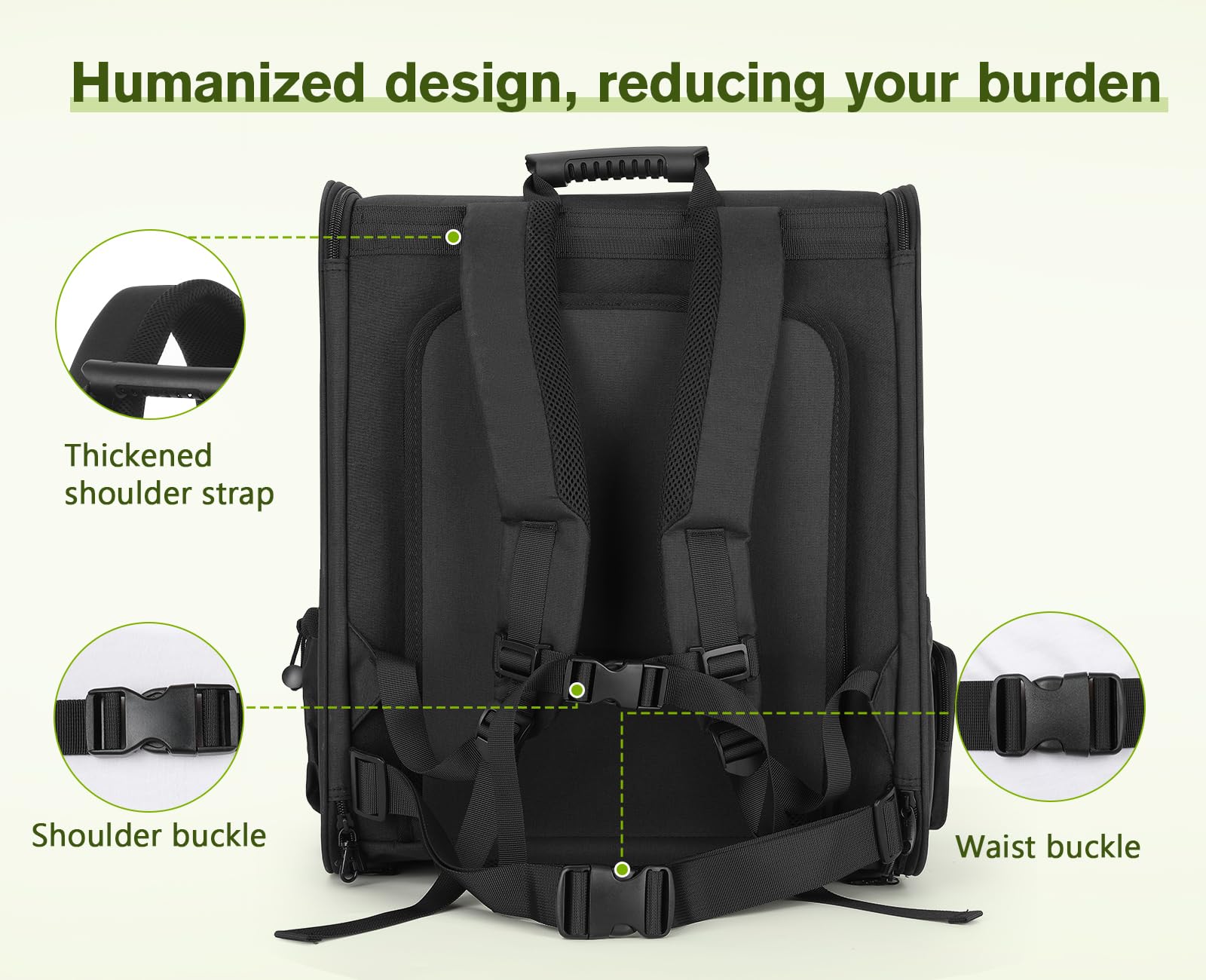 Pecute Pet Carrier Backpack for Small Dogs & Cats - Expandable, Breathable Mesh, Up to 18 Lbs