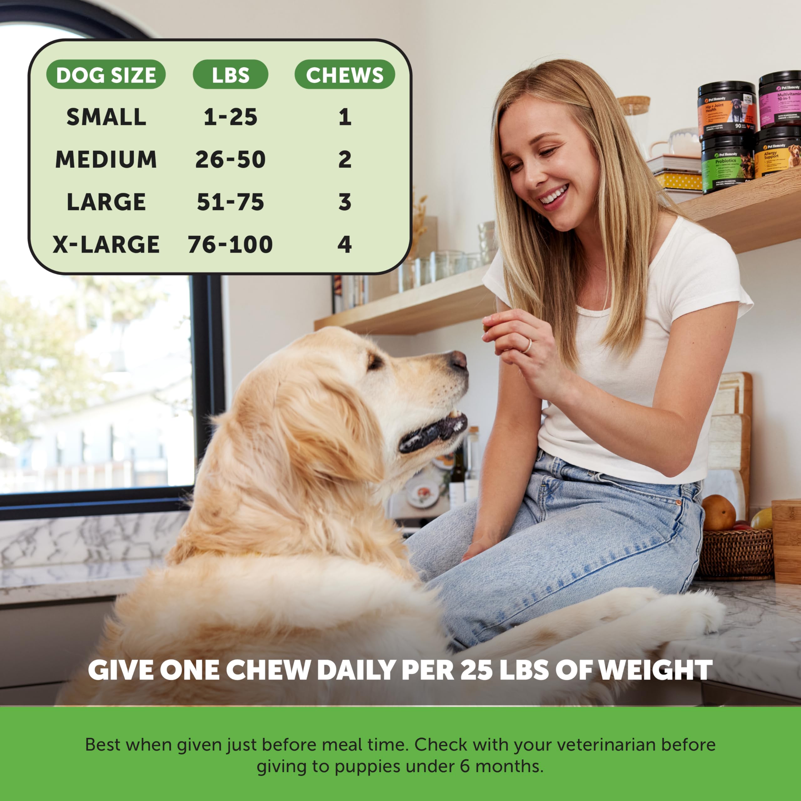 Pet Honesty Probiotics for Dogs – Digestive Enzymes, Gut Health & Immune Support (Pumpkin, 180 ct)