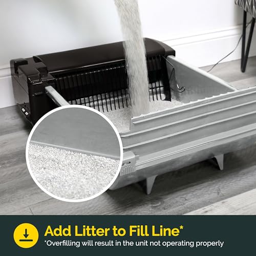 Pet Zone Smart Scoop Self-Cleaning Litter Box for 2 Cats (6–15 lbs) – Carbon Filter & Bags
