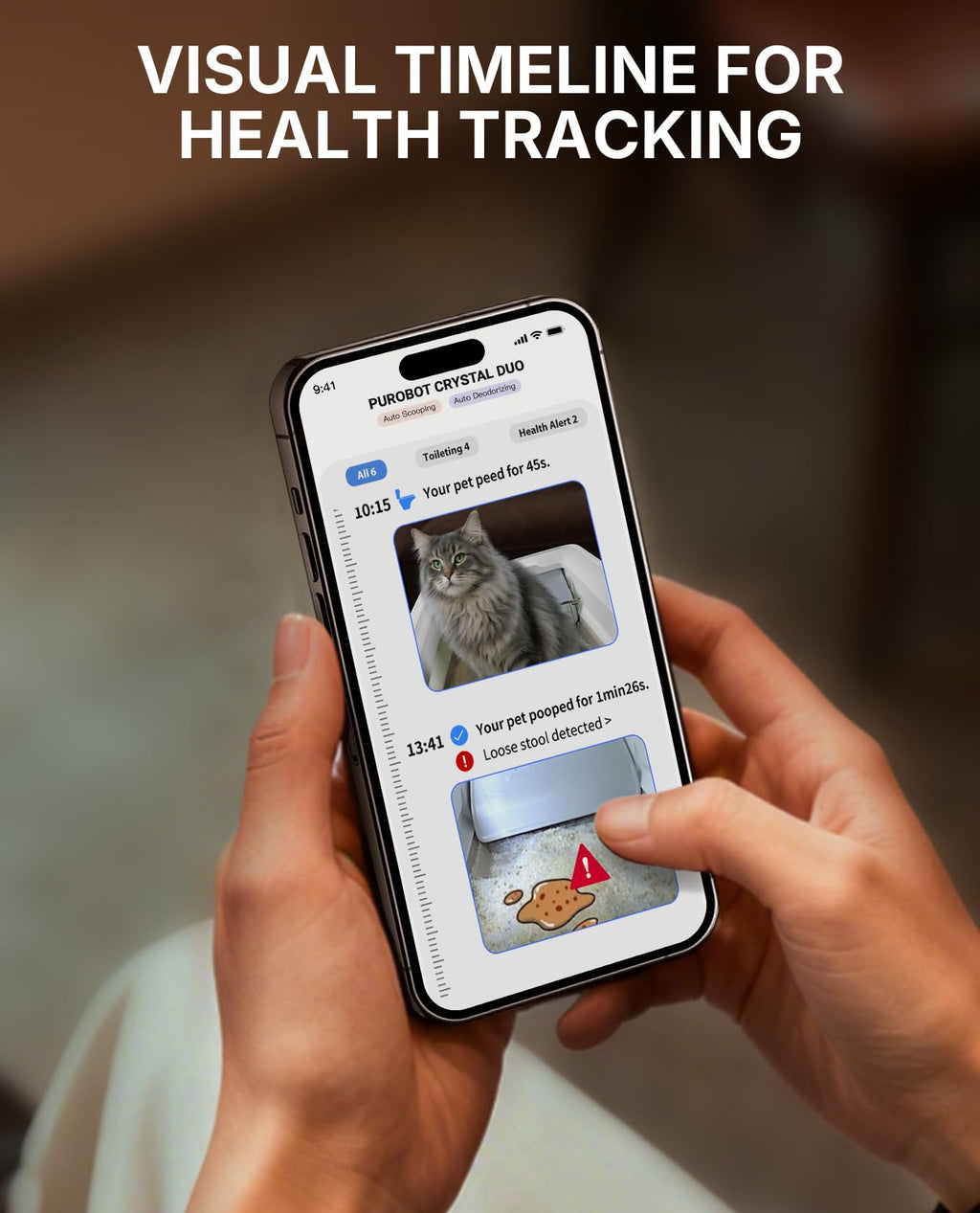 PETKIT Open-Top AI Camera Self-Cleaning Cat Litter Box | Urinary Health Monitor, 2-Way Raking, 5G WiFi (Grey)