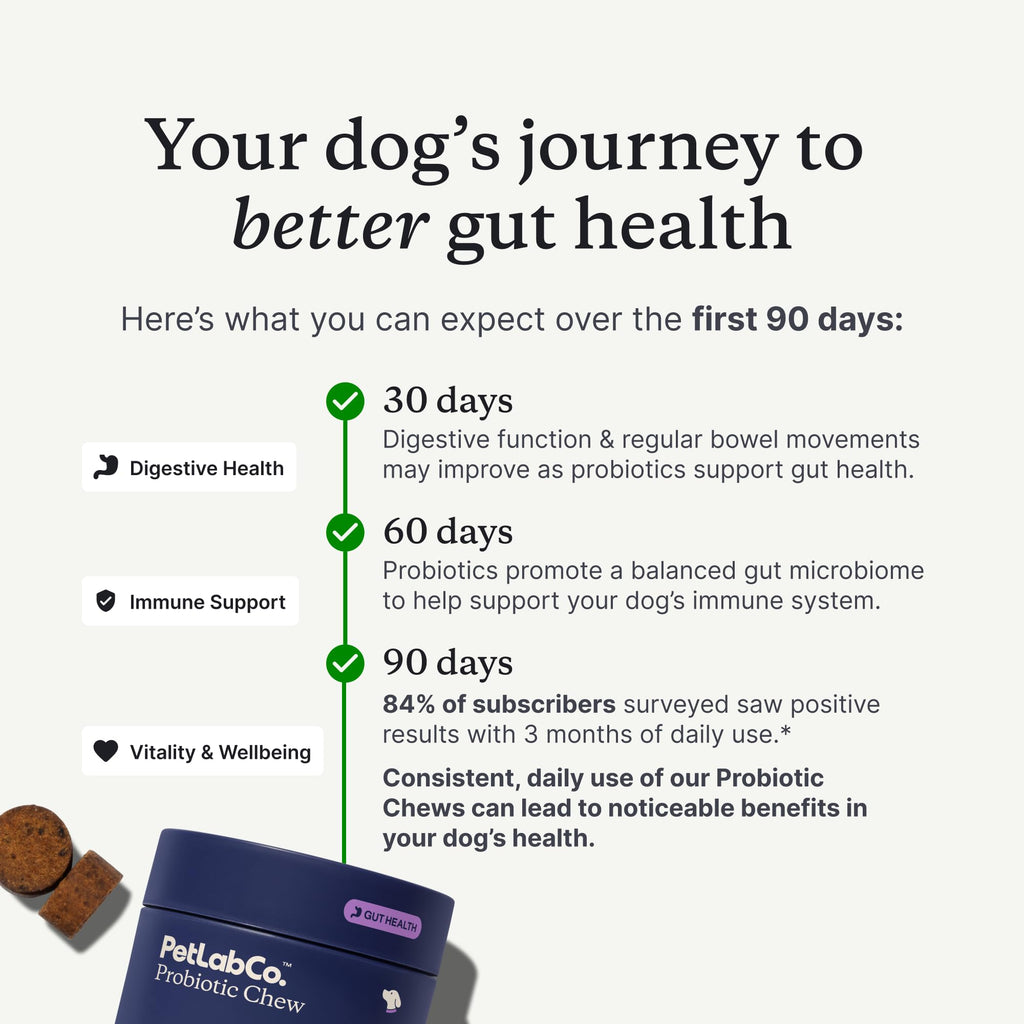 PetLab Co. Probiotics for Dogs – Salmon Flavor, Digestive Health, Seasonal Allergies, 30 Soft Chews (Pack of 2)