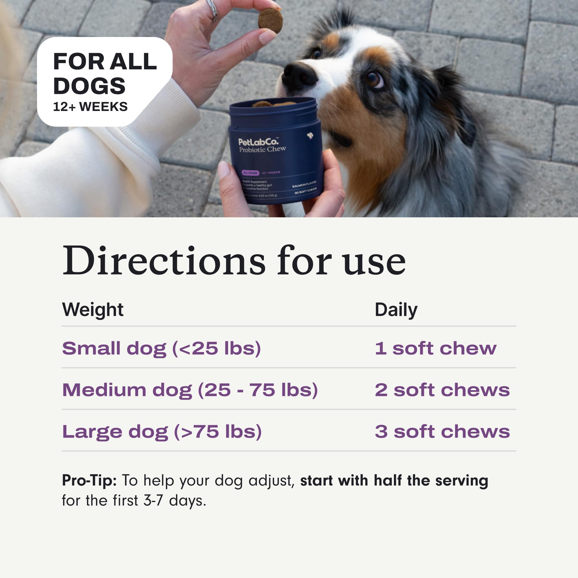 PetLab Co. Probiotics for Dogs – Salmon Flavor, Digestive Health, Seasonal Allergies, 30 Soft Chews (Pack of 2)