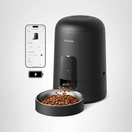 PETLIBRO Air Automatic Cat Feeder 2L – Wi‑Fi Timed, Battery-Operated