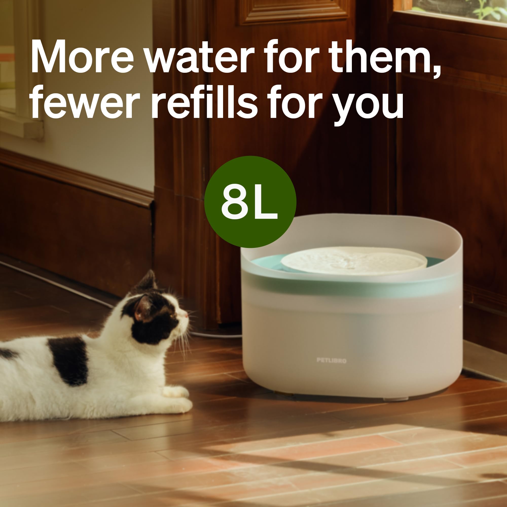PETLIBRO Dog Water Fountain 2.1 Gal – Quiet, Anti-Splash & Multi-Pet