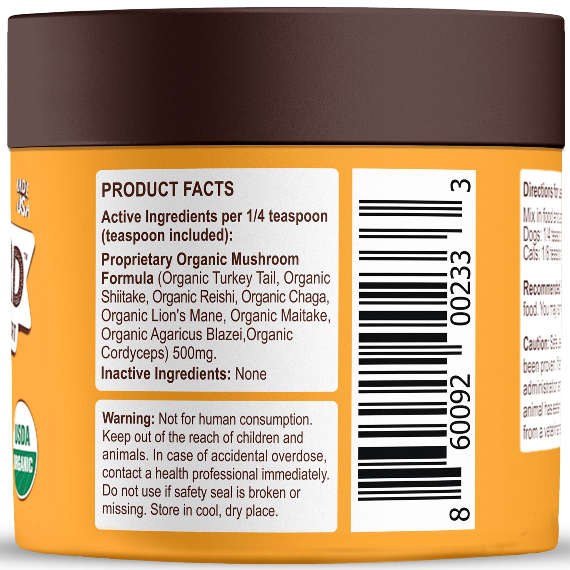 Petsmont Buddy Guard – Organic 8-Mushroom Blend for Lumps & Bumps in Dogs & Cats | Immune & Digestive Support