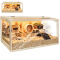 PROLEE Chewproof Hamster Cage – Large Habitat with Openable Top & Acrylic Sheets