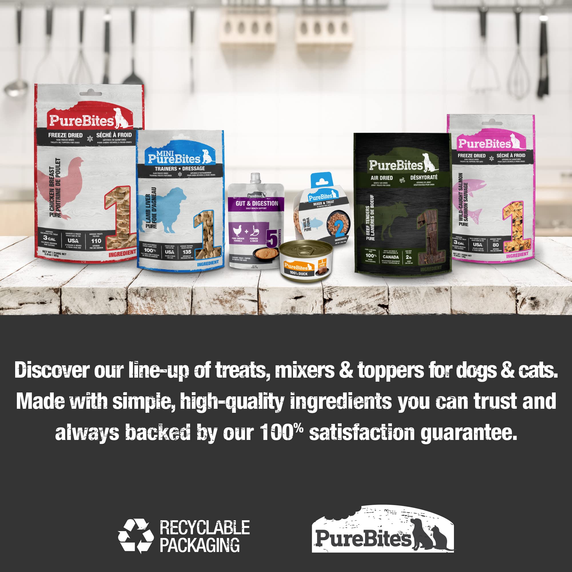 PureBites Beef Freeze Dried Dog Treats – 1 Ingredient, Made in USA, 44oz
