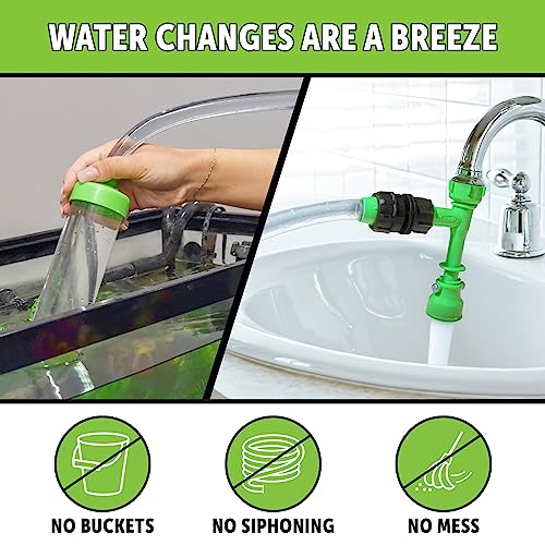 Python No Spill Clean and Fill Aquarium Maintenance System – 100 ft Hose for Easy Water Changes