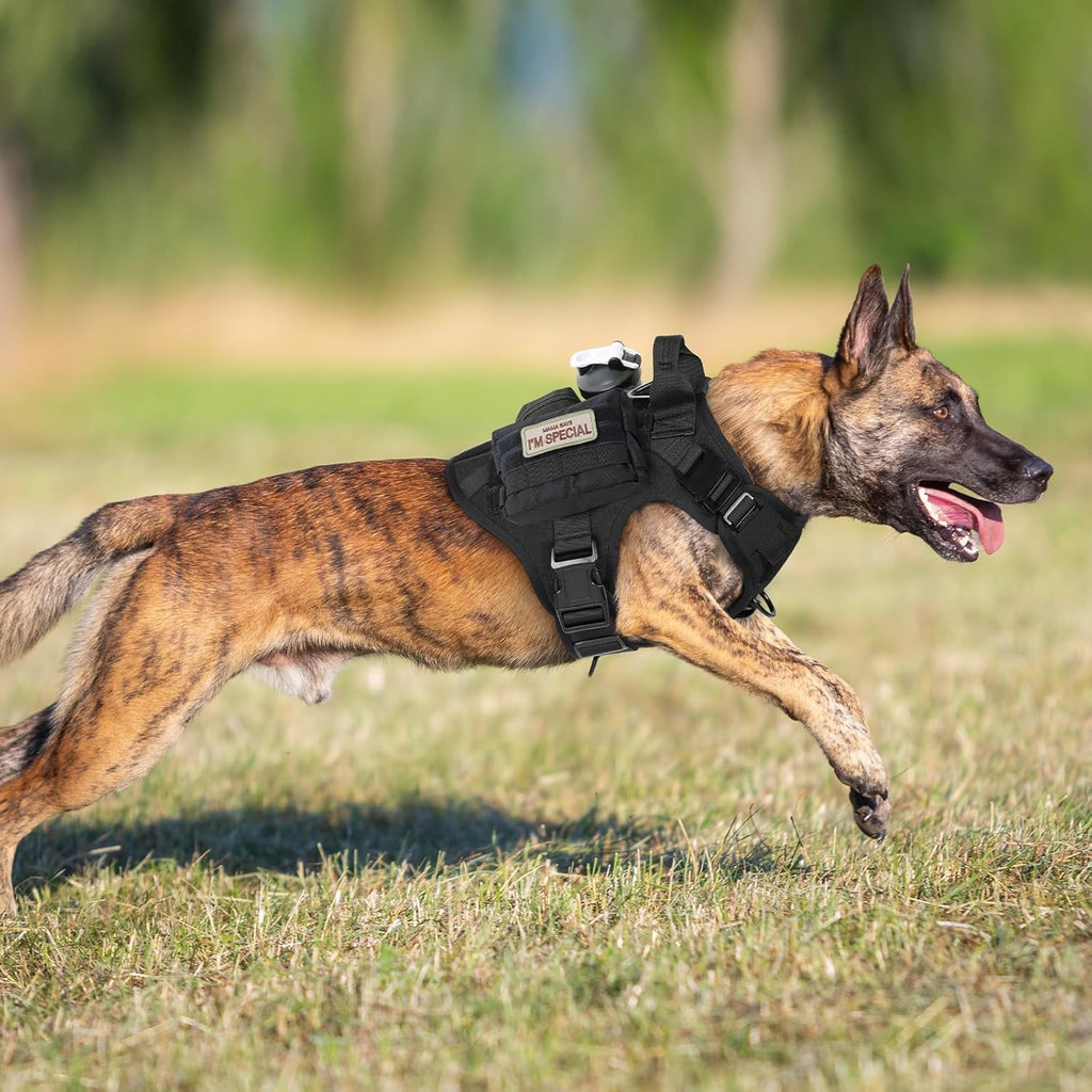 rabbitgoo Tactical Dog Harness for Large Dogs | Heavy-Duty No-Pull Vest with Handle | XL