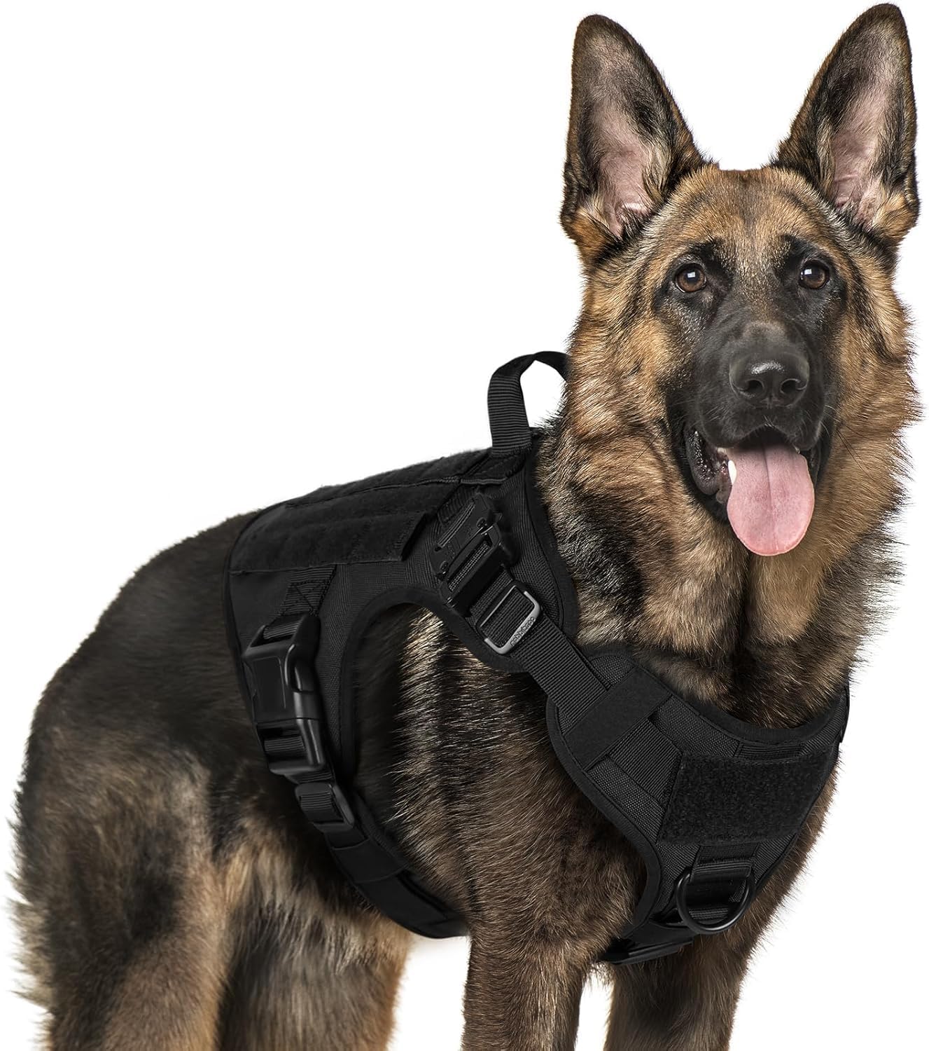 rabbitgoo Tactical Dog Harness for Large Dogs | Heavy-Duty No-Pull Vest with Handle | XL