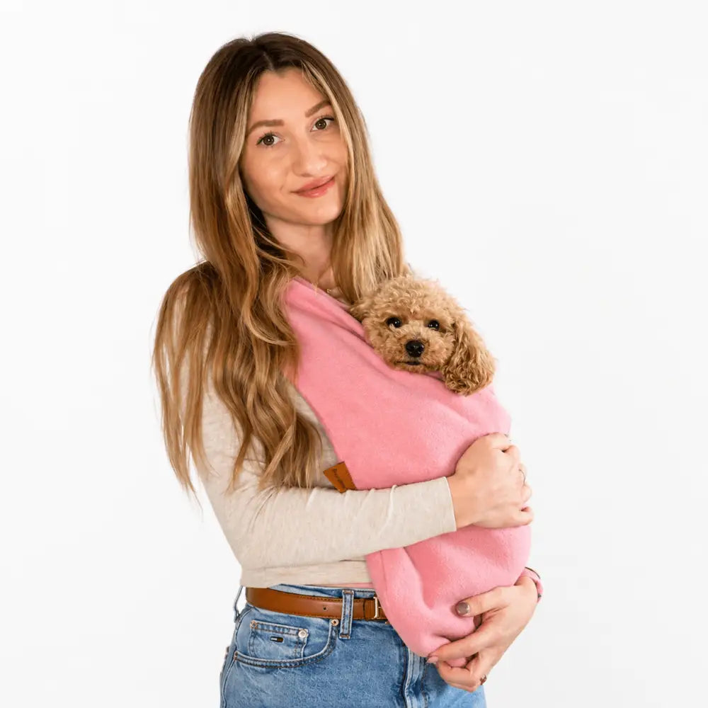 Standard Size Pastel Collection Fleece Dog Sling Carrier - Ready to Ship