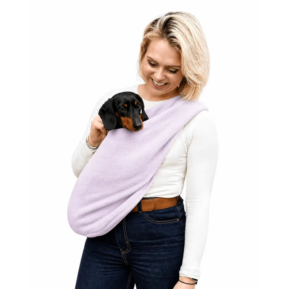 Standard Size Pastel Collection Fleece Dog Sling Carrier - Ready to Ship