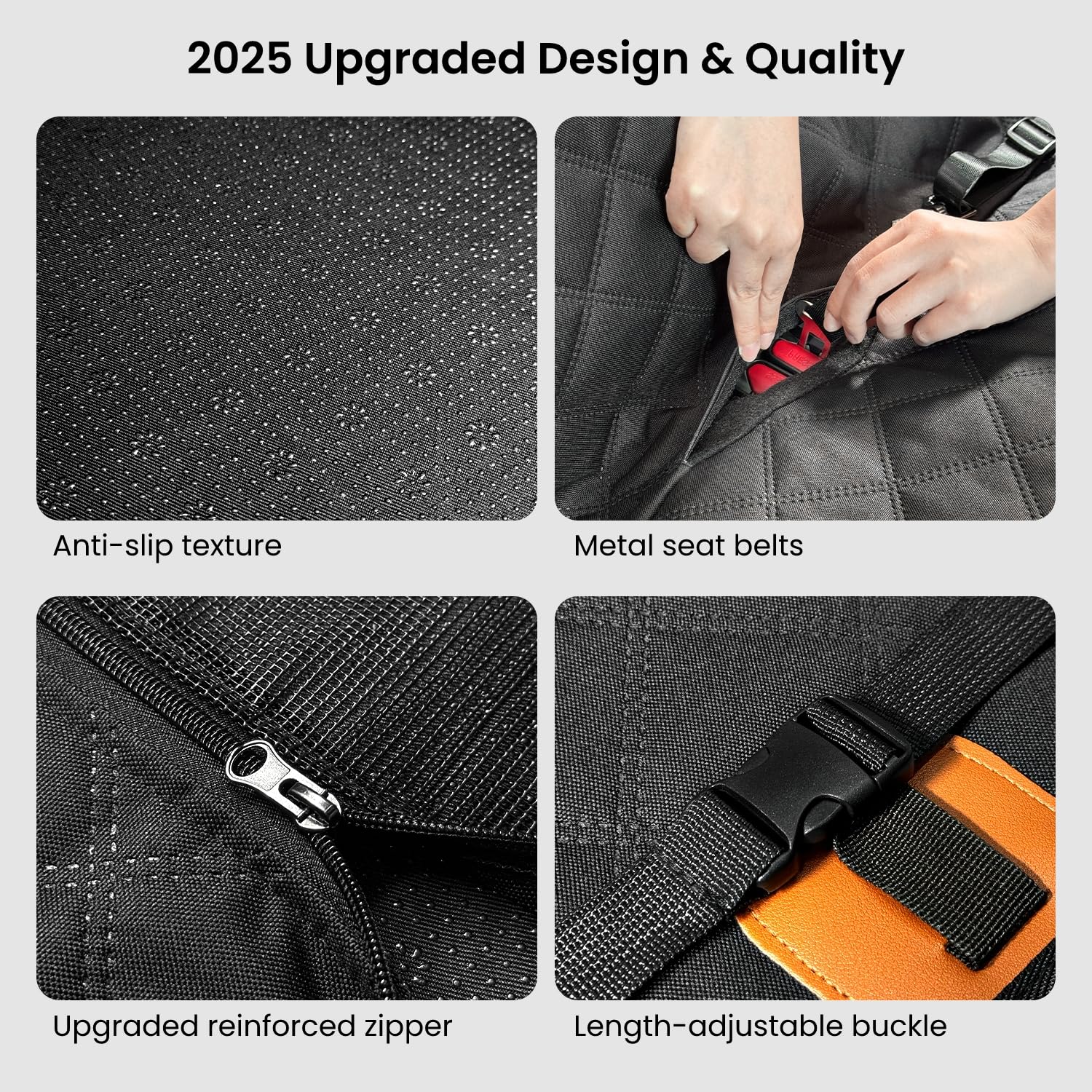 REEVAA Dog Truck Seat Cover — XL Hammock, Waterproof, 450 lb Capacity, Universal Fit