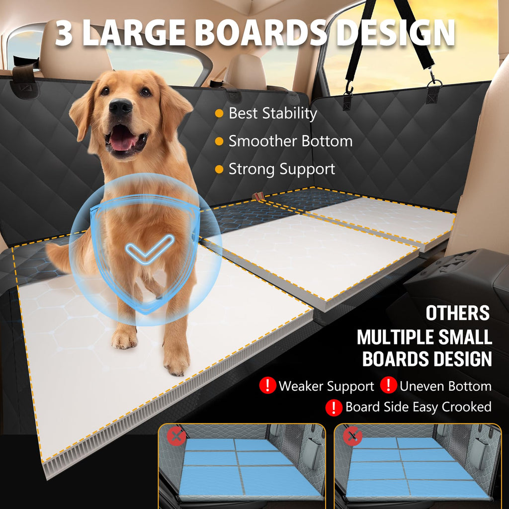 ROUWINNE Back Seat Extender for Dogs – 53 in Wide, 420 lb Capacity, Waterproof Car Hammock