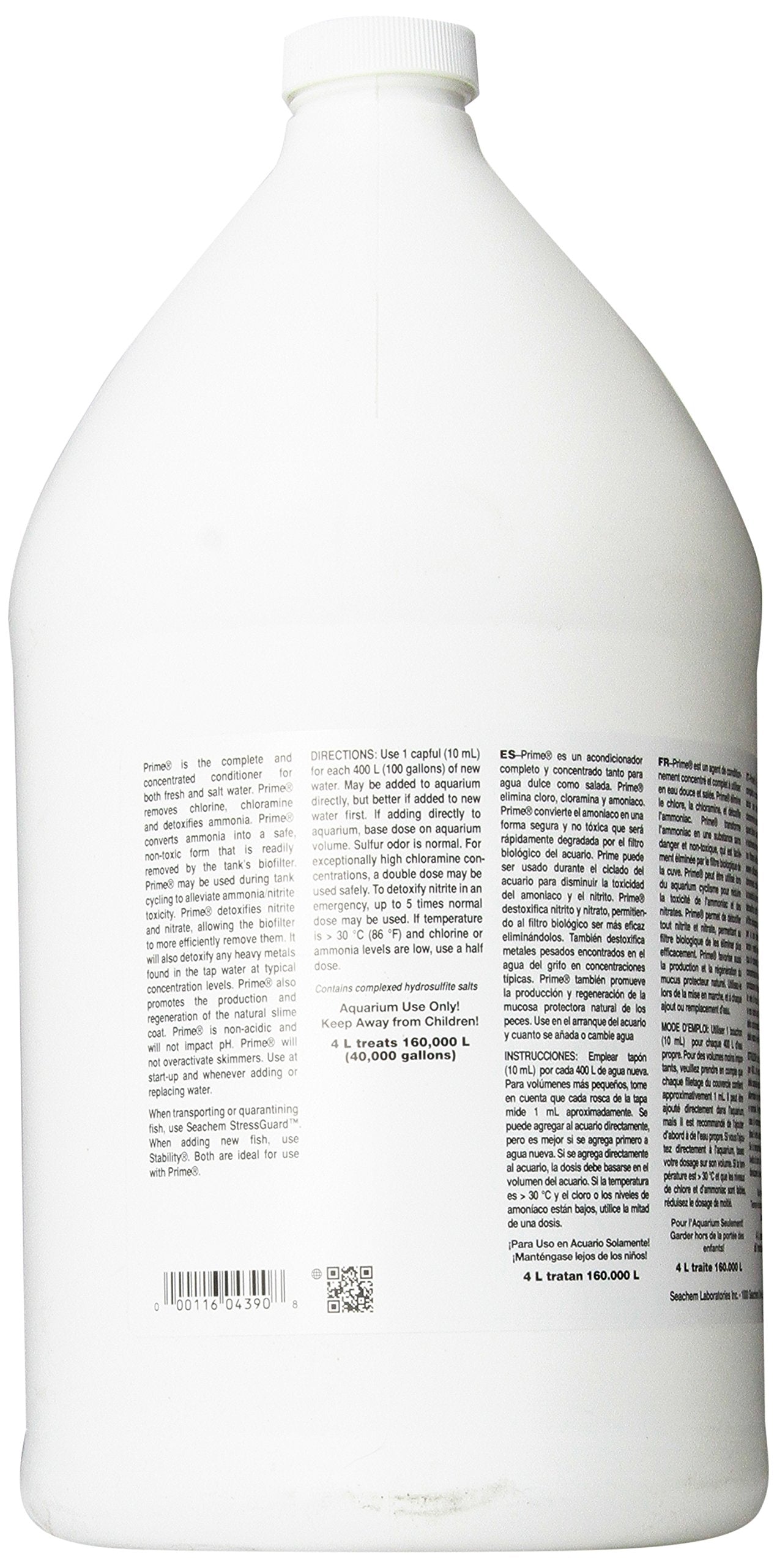 Seachem Prime Fresh & Saltwater Conditioner – Chlorine & Chloramine Detoxifier (1 gal)