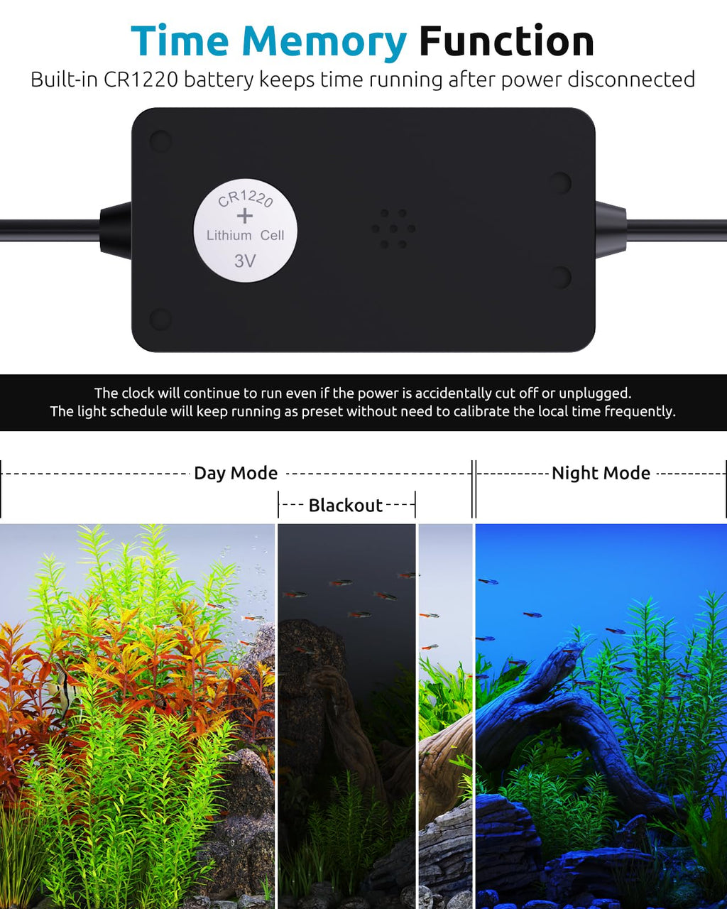 SEAOURA Full Spectrum Aquarium Light | 36-42in, 24/7 Timer, IP68, Plant Growth