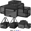 SHARLOVY Top and 2 Sides Expandable Pet Carrier – TSA Airline Approved 17x11x9.5, Black
