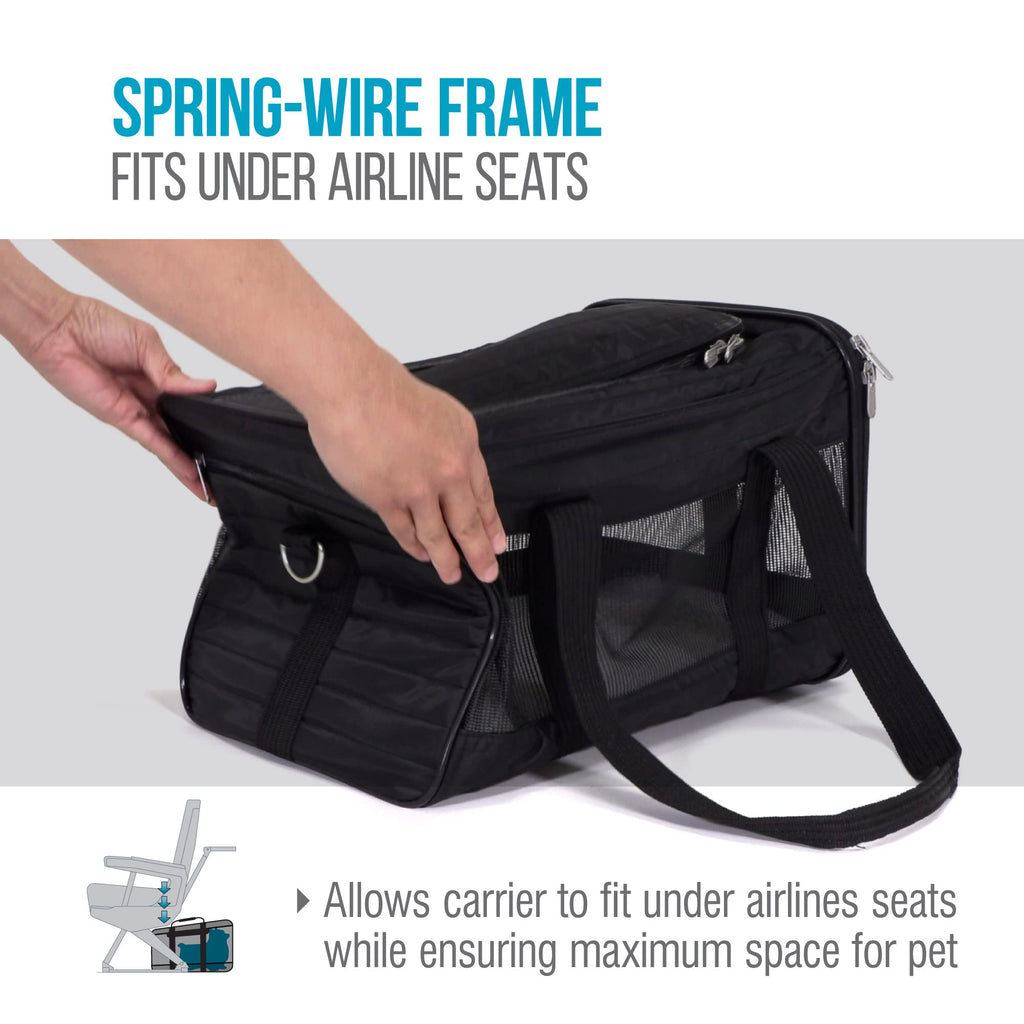 Sherpa Original Deluxe Travel Pet Carrier (Medium) – Airline Approved & Guaranteed On Board – Black