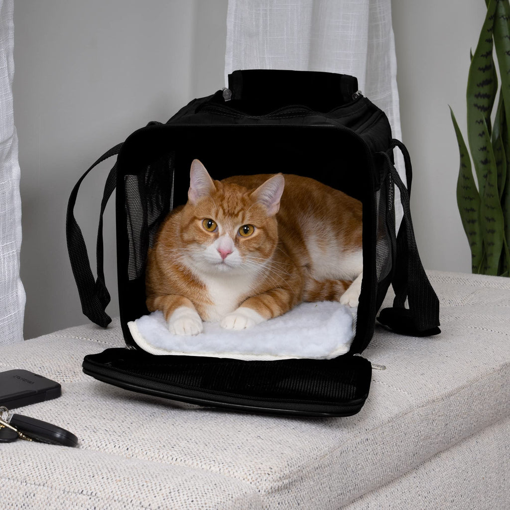 Sherpa Original Deluxe Travel Pet Carrier (Medium) – Airline Approved & Guaranteed On Board – Black