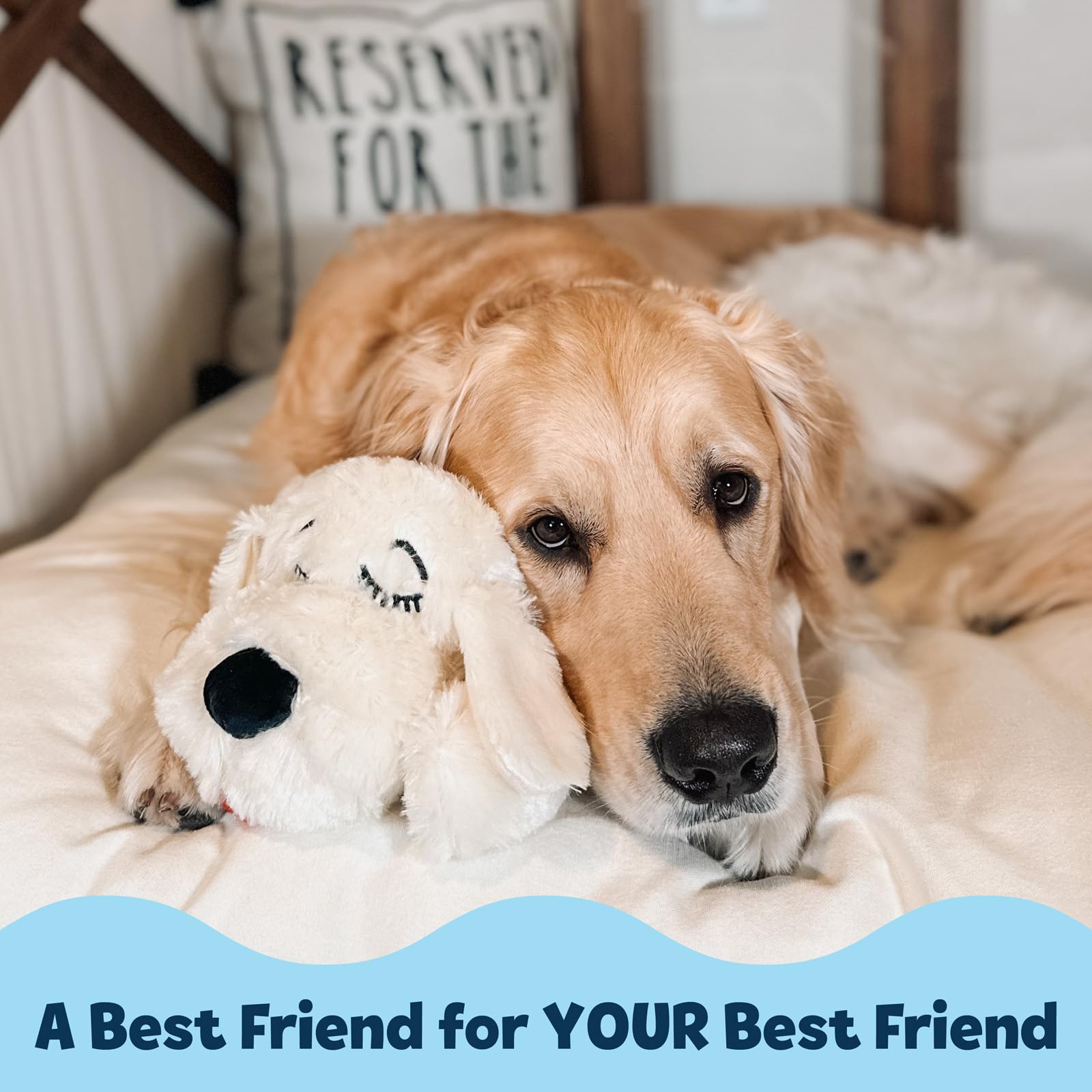 Snuggle Puppy Original Heartbeat Toy for Dogs | Anxiety Relief & Calming Aid