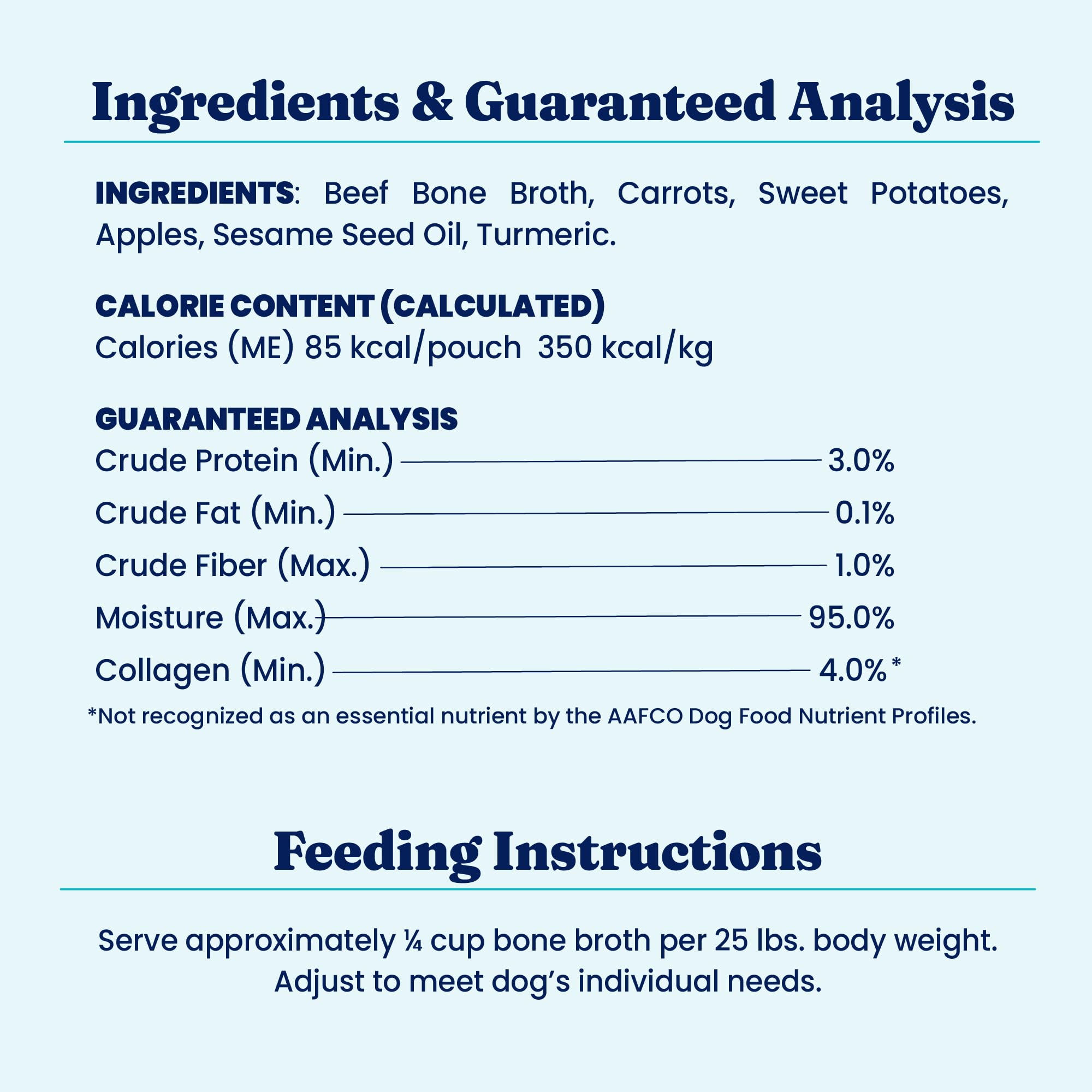 Solid Gold Beef Bone Broth for Dogs — Limited-Ingredient Topper with Collagen
