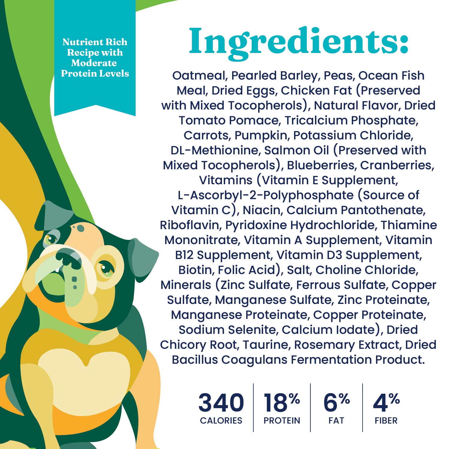 Solid Gold Dry Dog Food for Adults & Seniors — Potato-Free High-Fiber Holistique Blendz (24 lb)