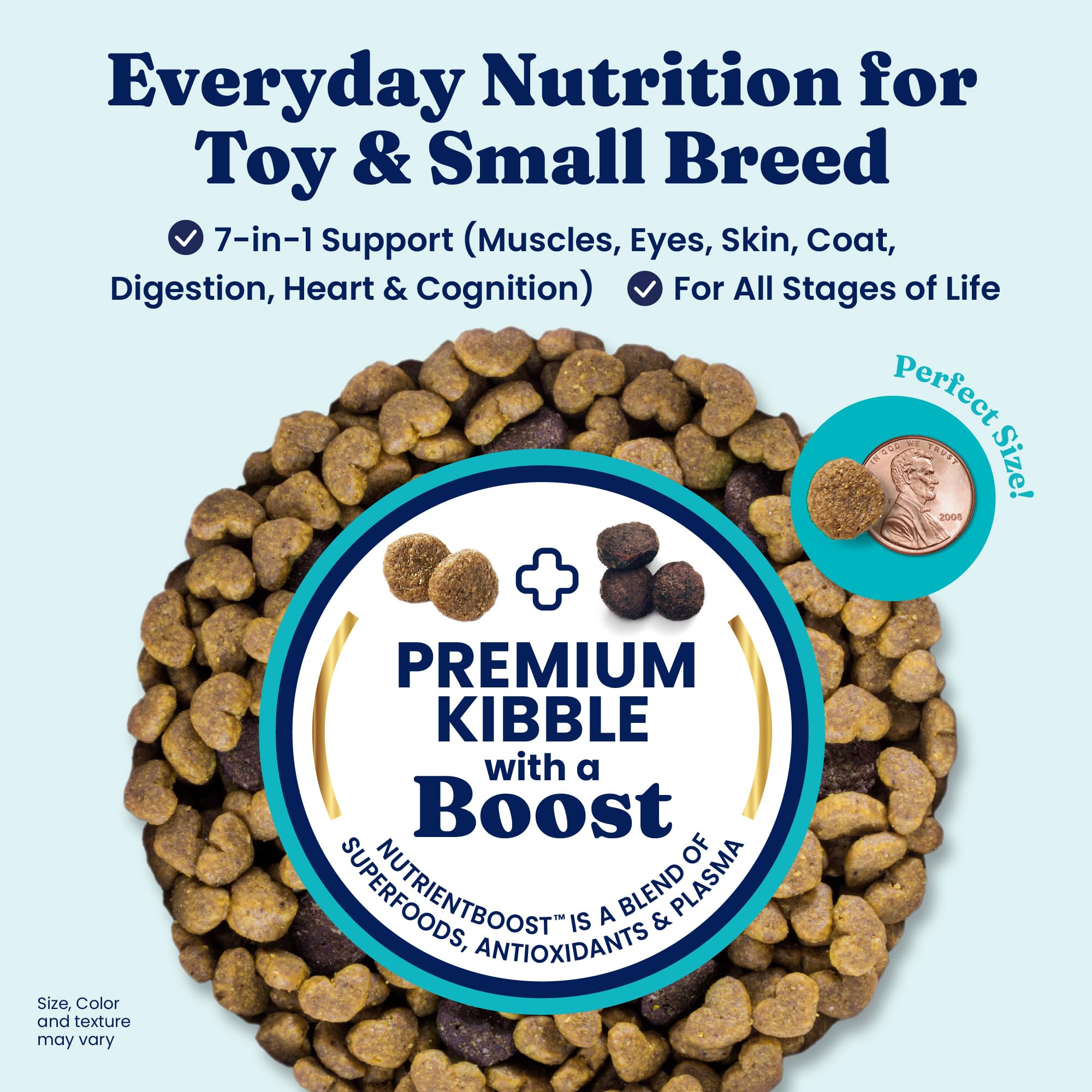 Solid Gold Toy & Small Breed Dry Dog Food Small Bites – Real Lamb, Grain Free, Probiotics, 11lb