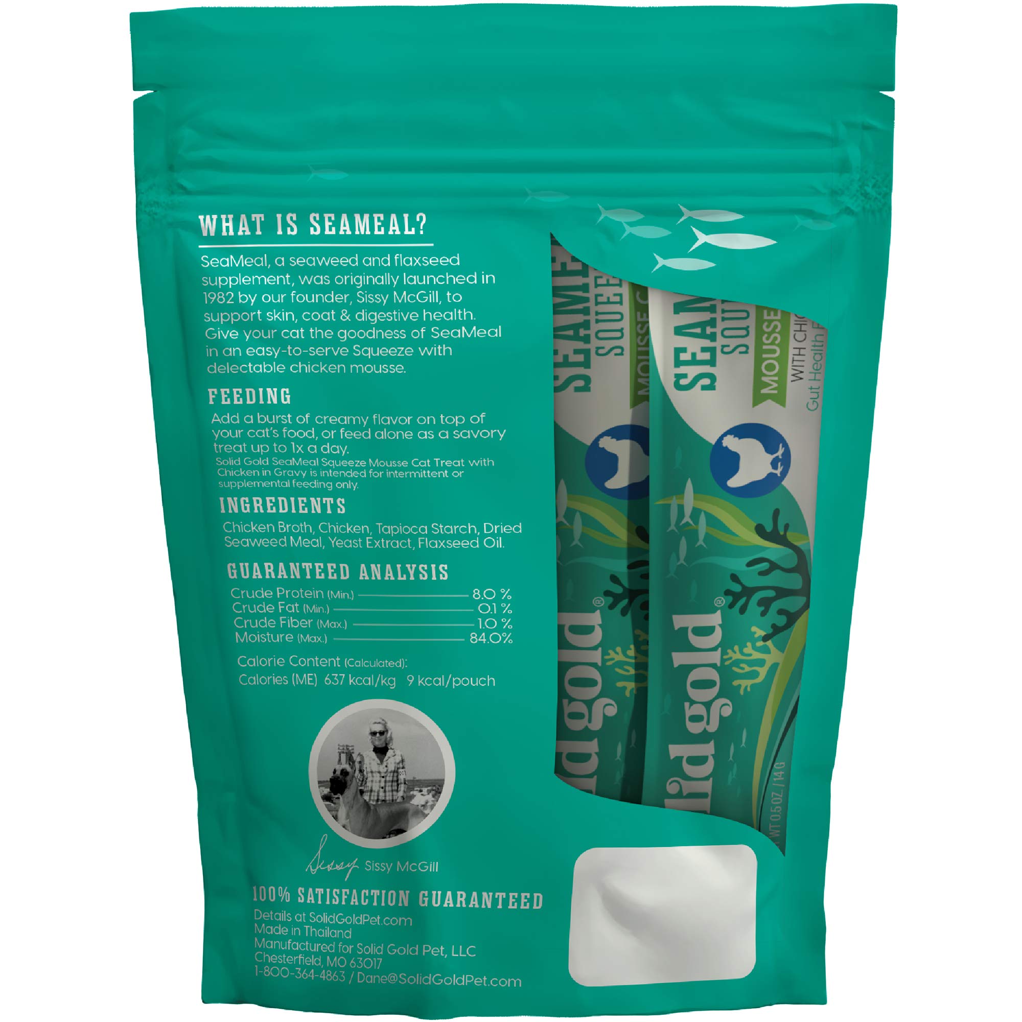 SeaMeal Squeeze Chicken Treats with Seaweed – Skin & Coat Support | Solid Gold