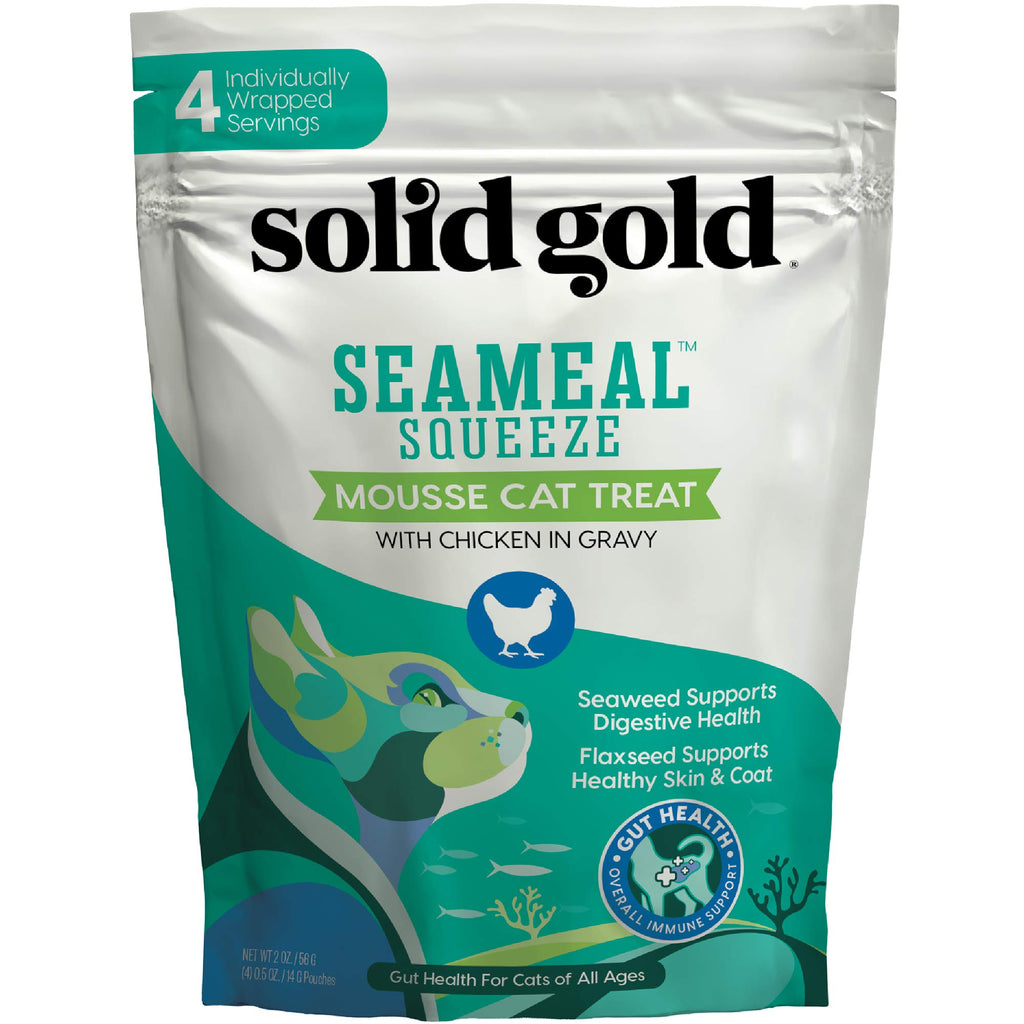 SeaMeal Squeeze Chicken Treats with Seaweed – Skin & Coat Support | Solid Gold