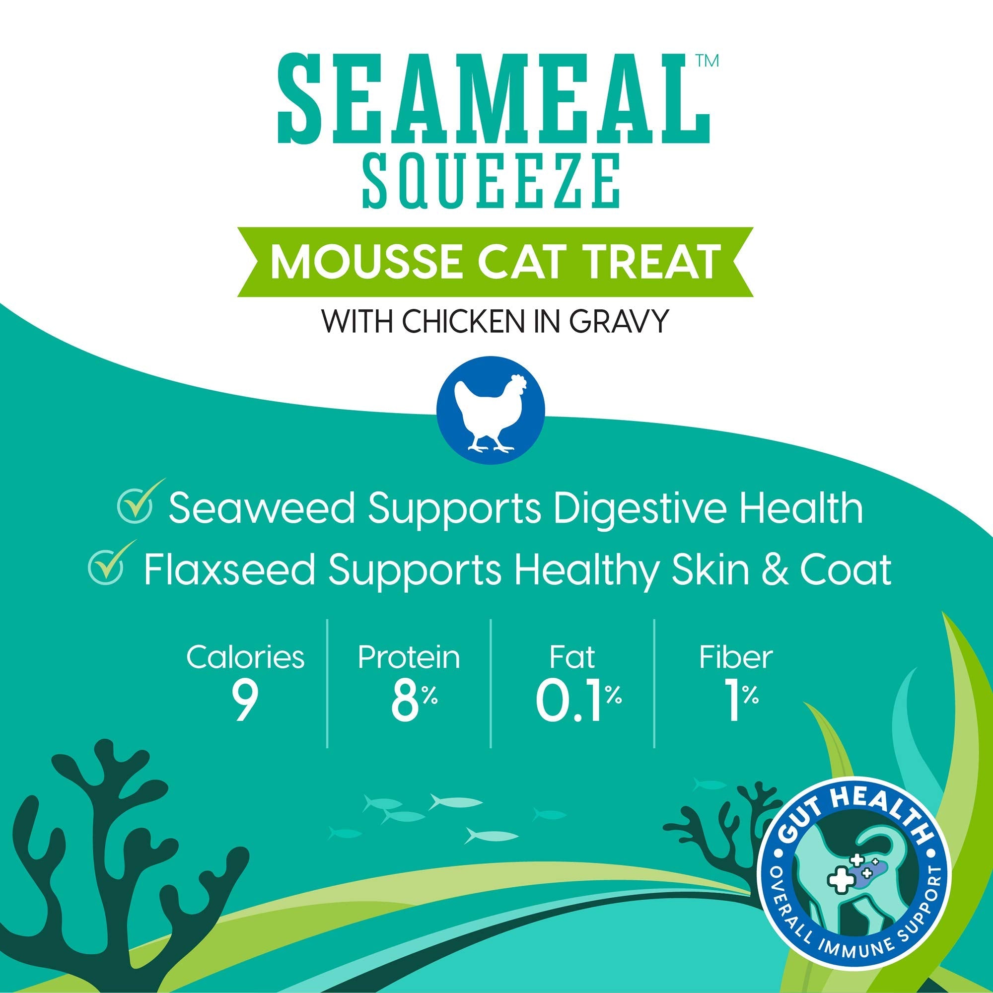 SeaMeal Squeeze Chicken Treats with Seaweed – Skin & Coat Support | Solid Gold