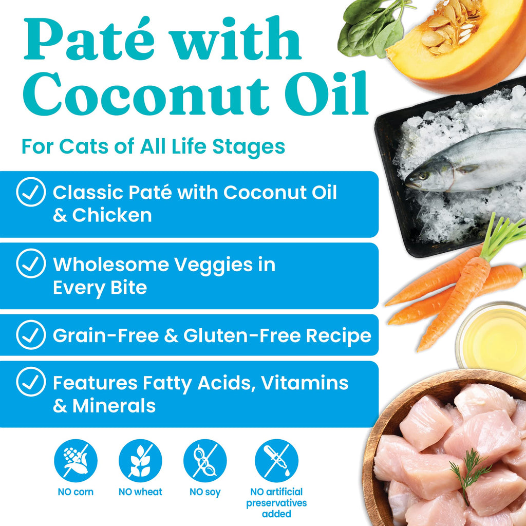Solid Gold Tropical Blendz Wet Cat Food — Chicken Pate in Coconut Oil (16-Pack)