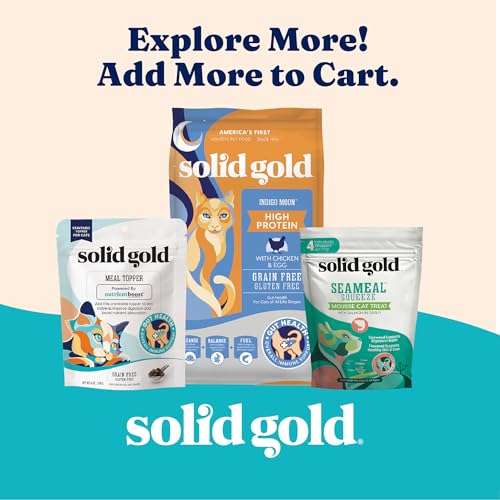 Solid Gold Wet Cat Food Shreds in Gravy — Grain-Free Tuna & Sardine Canned Cat Food for Cats & Kittens (24ct/3oz)