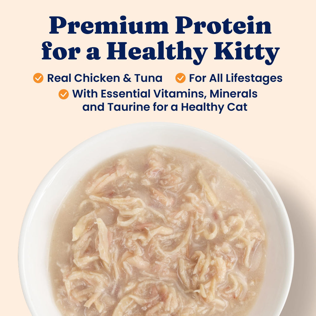 Solid Gold Wet Cat Food Shreds in Gravy – Real Chicken & Tuna, Grain Free