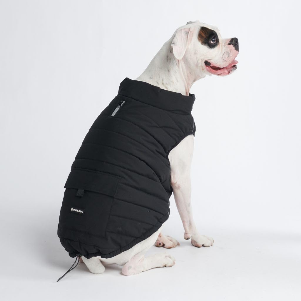 Spark Paws Dog Winter Jacket - Water-Resistant, Warm Fleece, Reflective - 3XL