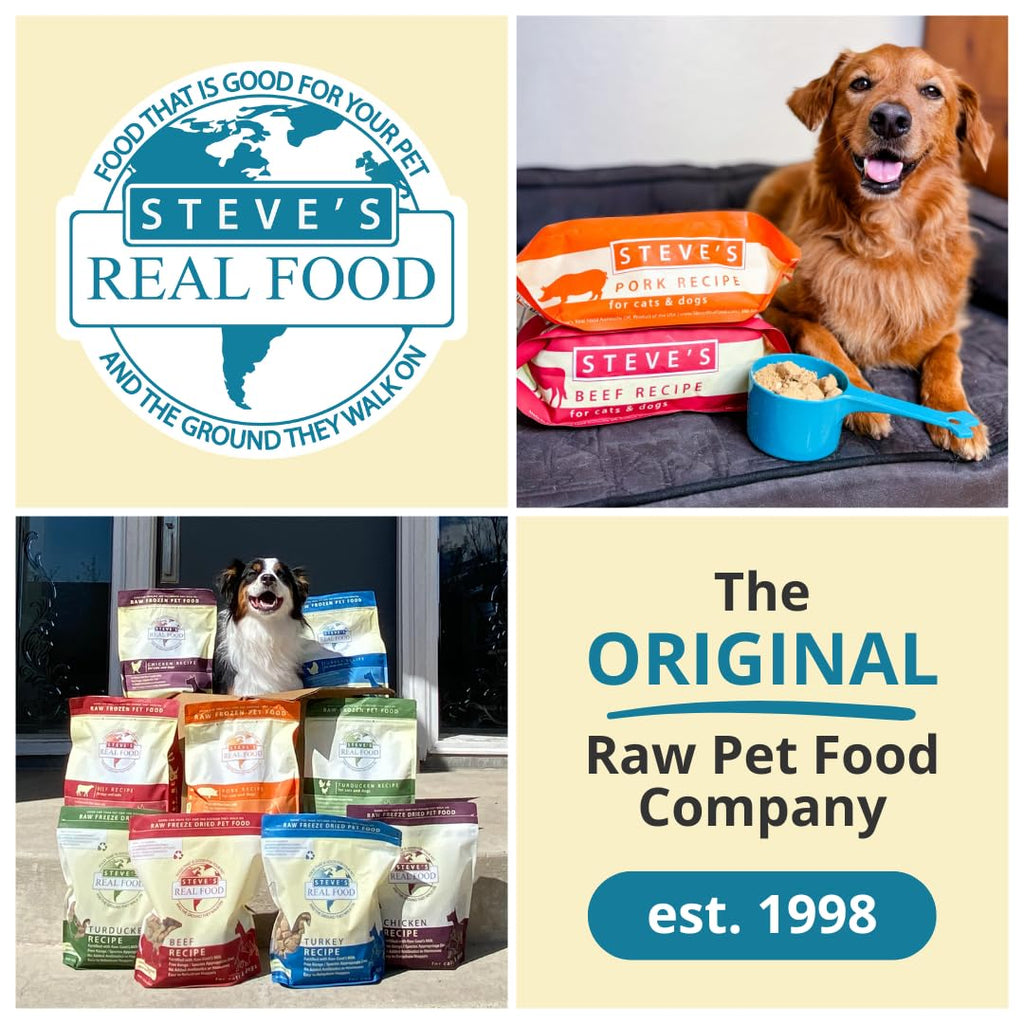 Steve's Real Food Freeze-Dried Raw Nuggets – Pork Recipe (20 oz) | Raw Pet Food for Dogs & Cats