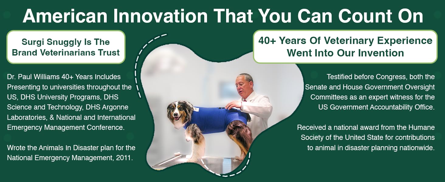 SurgiSnuggly Dog Surgical Recovery Suit – Cone Alternative for Spay/Neuter, 14 Sizes & 7 Colors