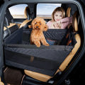 TKYZ Medium Dog Car Seat — Back Seat Extender, Waterproof Large Dog Seat Cover, Car Hammock (Black)