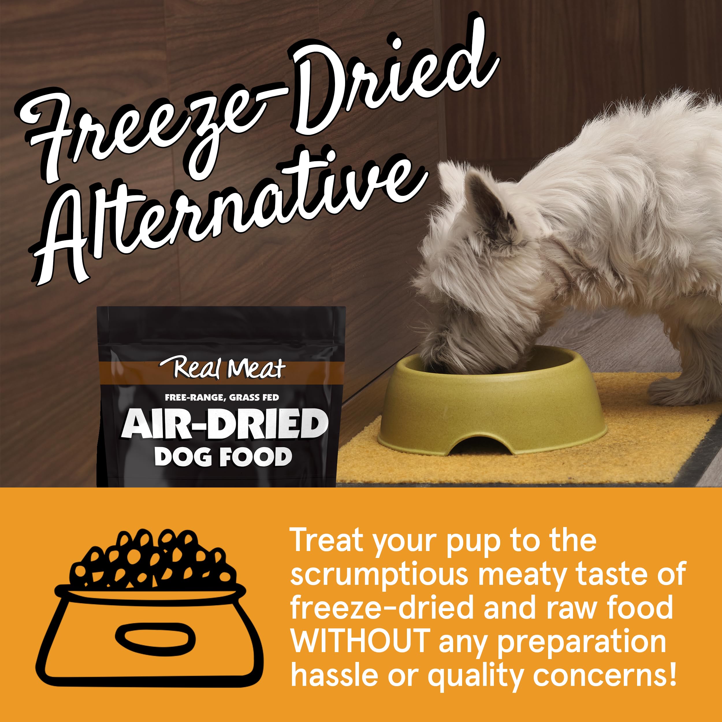 TRMC Real Meat Air Dried Venison Dog Food – 2lb, USA-Crafted Grain-Free High-Protein