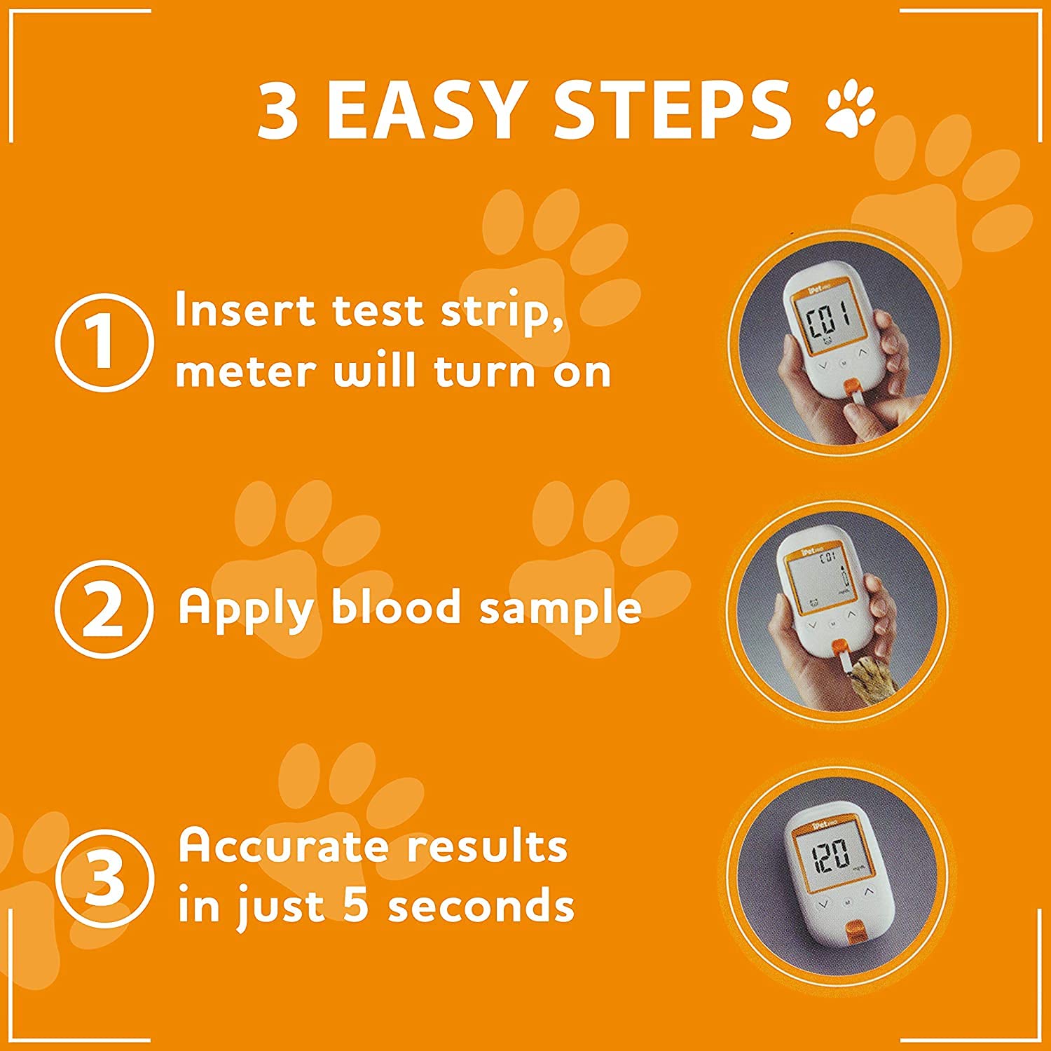 UltiCare iPet PRO Blood Glucose Test Strips — 50 Count for Home Pet Monitoring