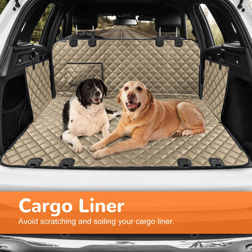 URPOWER Dog Car Seat Cover for Trucks – Waterproof Hammock with Side Flaps (600D, Heavy Duty)