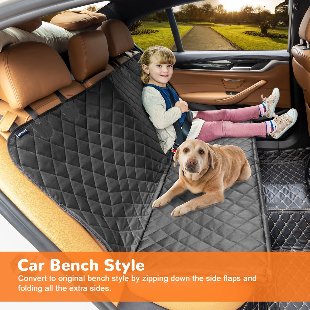 URPOWER Dog Car Seat Cover Hammock — 100% Waterproof, Full-Size Truck Fit, Nonslip & Scratch-Proof