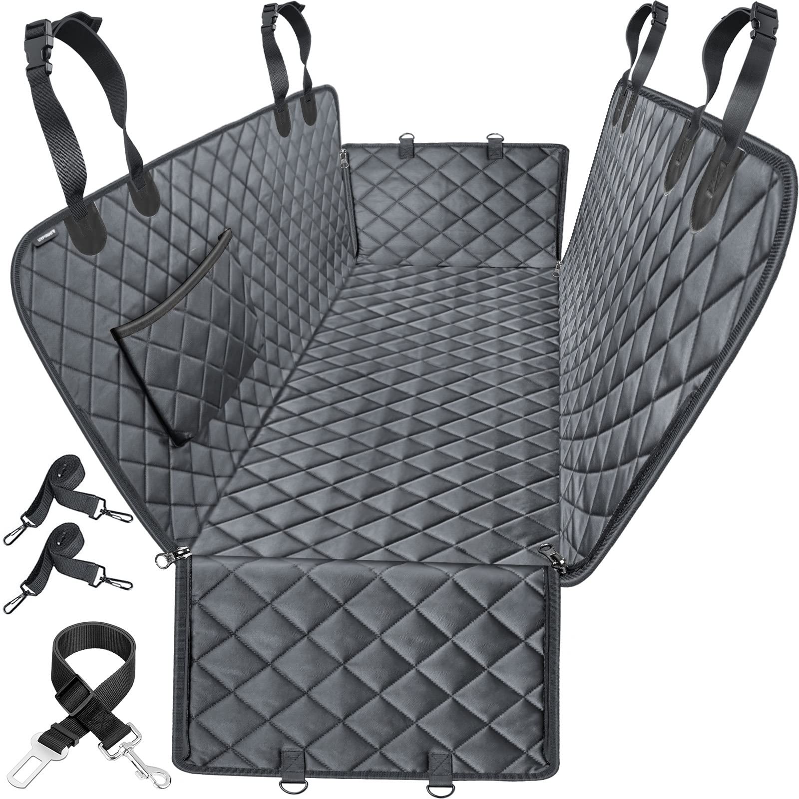 URPOWER Dog Car Seat Cover Hammock — 100% Waterproof, Full-Size Truck Fit, Nonslip & Scratch-Proof